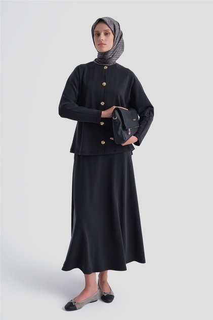 Modal Blend Jacket Suit Black