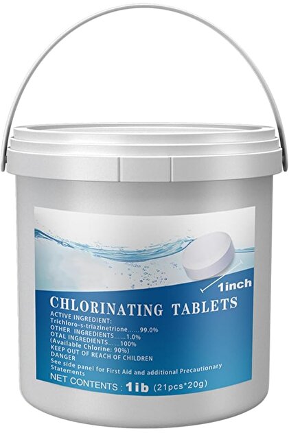 Pool Cleaning Tablets - Chlorinating Tablets for Small Pools, Effective Disinfection, Antivirus, Ant