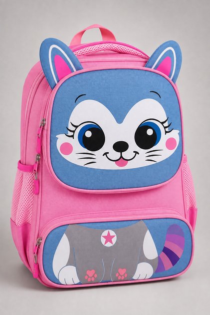 Primary School 3-Piece Bag Set – Includes Pencil Case and Lunch Bag - 3 Compartments. Cute Design, Large Internal Volume.