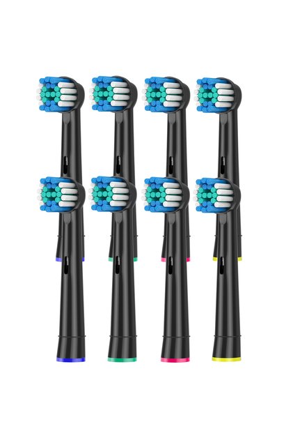 8pcs Black Replacement Toothbrush Heads Compatible with Oral B Professional Electric Brush Heads 10