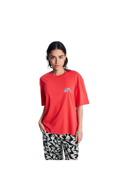 Hangloose Poster Kadın Kırmızı Tişört KADIN T-SHIRT ERJZT06090