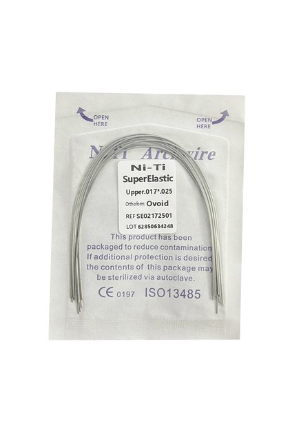 17x25 Upper 10pcs/Pack AG Dental Orthodontic Arch Wires NITI Round / Rectangular Oval Form Ortho Arc