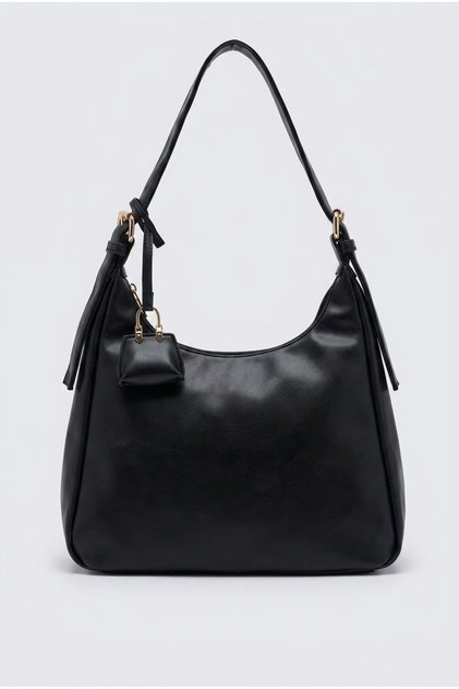 Women's Black Color Medium Size Shoulder Bag Stylish and Elegant Daily Bag