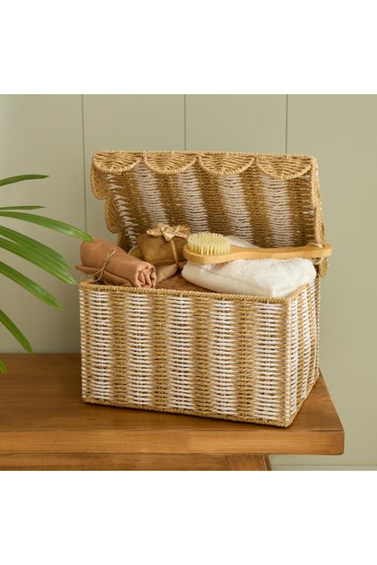 Nelia Kapaklı Organizer Sepet 45x32,5x25 cm