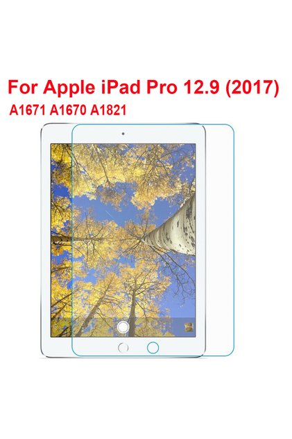 واقي شاشة زجاجي مقوى لجهاز iPad Pro 12.9 2017، قطعتان، لجهاز Apple iPad Pro 12.9 بوصة، زجاج لأجهزة iP