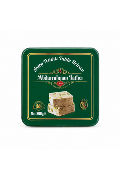 Pistachio Tahini Halva 300 g – Tin Box