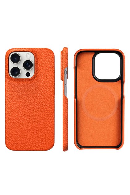 For iPhone 15 Pro Max Orange for Magsafe Case for iPhone 16 15 Pro Max Promax 15Pr