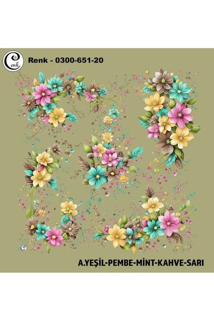 Desenli Oyalık Yazma - 0300-651