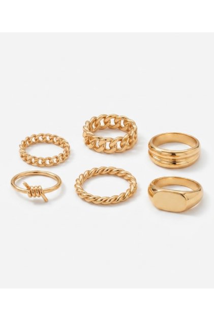 6-Piece Ring and Knuckle Ring Set