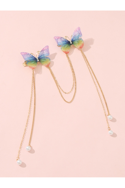 Butterfly Chain Hair Clip