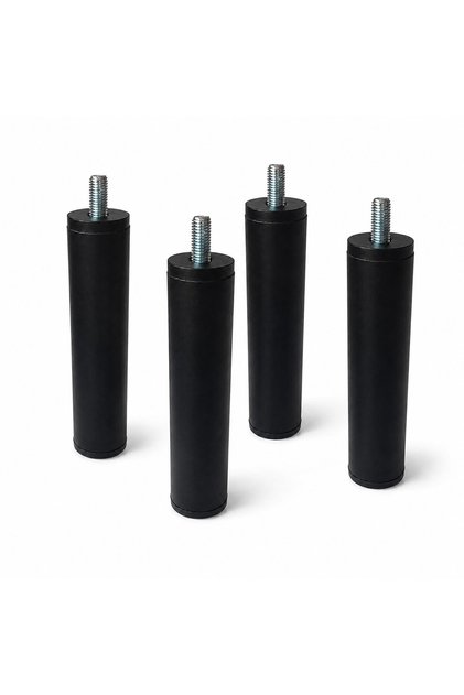 Siyah Metal 4 Adet 12 Cm Ayak Sehpa Mobilya Baza Dolap Ünite Ayağı Modern Tasarım