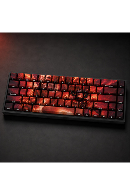 Özel LoL Panda Annie 68 Tuş PBT Cherry Profil Boya Süblimasyon Yan Baskılı Mekanik Klavye Keycaps Tu