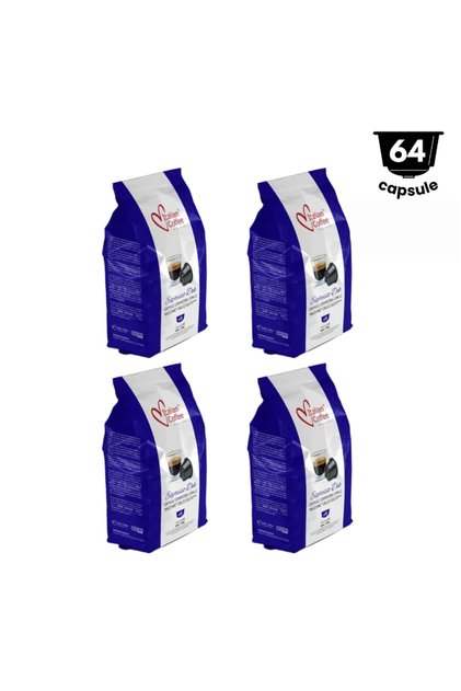 64 κάψουλες Espresso Αποκαφεϊνωμένο, 4×16 Κάψουλες, Συμβατό με Nescafè Dolce Gusto