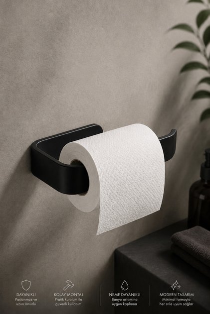 Adhesive Luxury Design Toilet Paper Holder Hanger with Donkey Design | Both Adhesive and Mountable