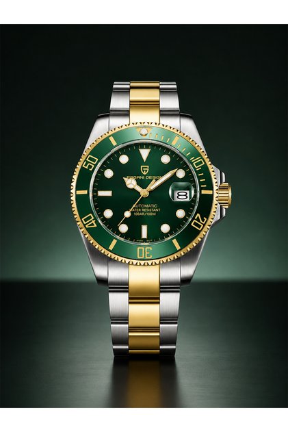 PD-1639-2 Submariner Green Otomatik Erkek Kol Saati