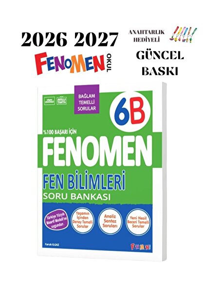 6.SINIF FEN BİLİMLERİ B SORU BANKASI 2026 2027