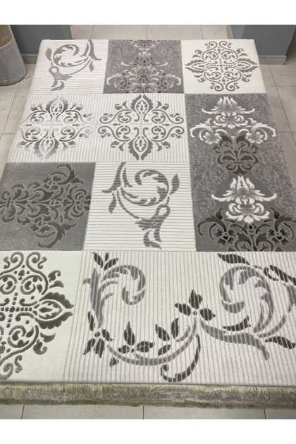 SARAY HALI NEPAL 4703N GRİ 160 X 230 ÖLÇÜLERİNDE SALON HALISI
