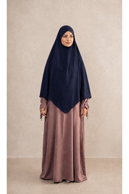 Tesettür Sufle Scarf Medium Size Medina Silk Ready to Wear Scarf Khimar Single Layer Afganbaş