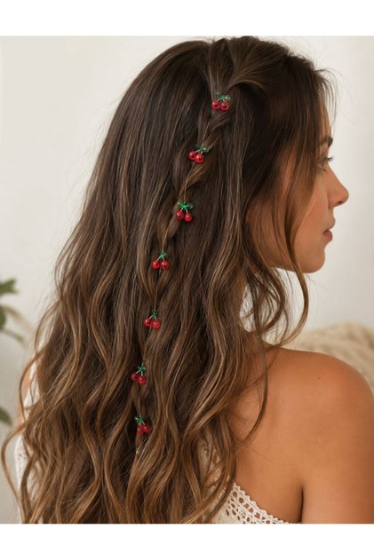 Kirazlı saç ipi tinsel🍒