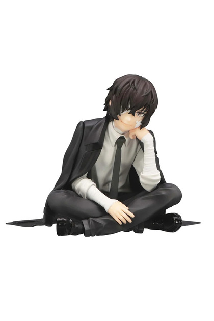 8cm opp Bungo Stray Dogs Dazai Zhi Nakahara Chuya Sitting posture Anime Figure PVC Action Figures Mo