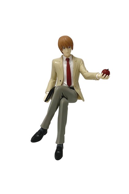 Bandai opp 16cm Anime Death Note Light Yagami Noodle Stopper Prize Figure Holding PVC Model Collect