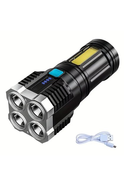 مصباح يدوي LED صغير فائق السطوع FL-013 قابل لإعادة الشحن عبر USB مع ذيل مغناطيسي ومشبك
