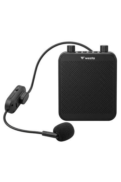 WAP-300T USB + SD Kart Girişli Şarjlı Mini Seyyar Kablosuz Mikrofonlu Rehber Anfisi