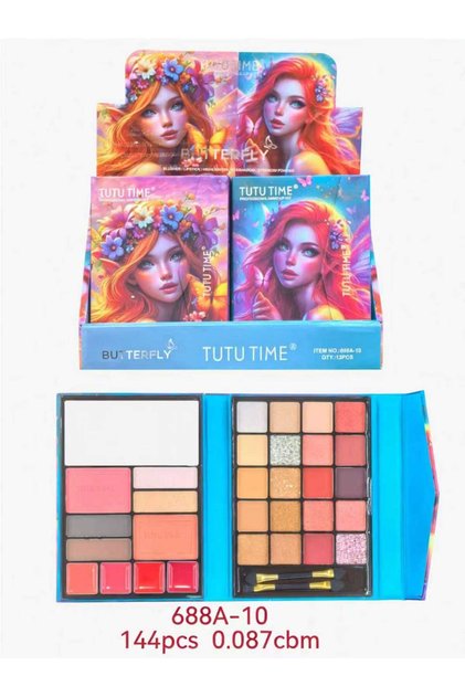 "Two to Time" All-In-One Makeup Set - Butterfly Palette - 1 Piece Included