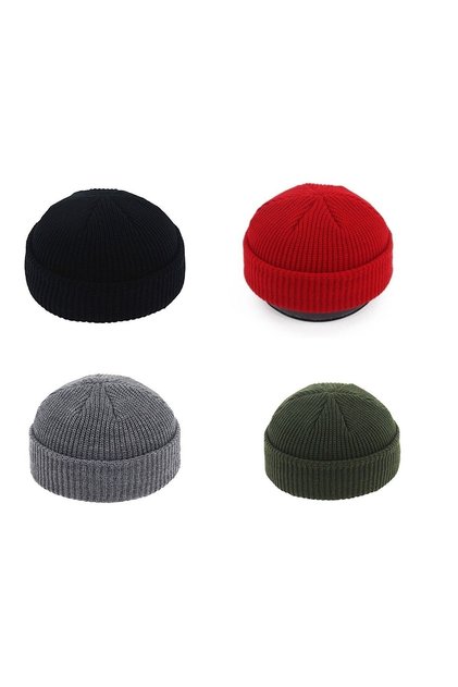 Set of 4 Short Skullcap Beret
