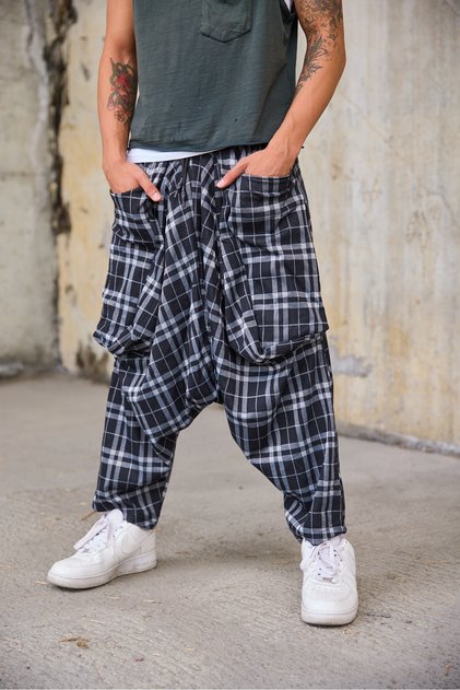 Men's Loose-Fitting Avant-Garde Shalwar Trousers