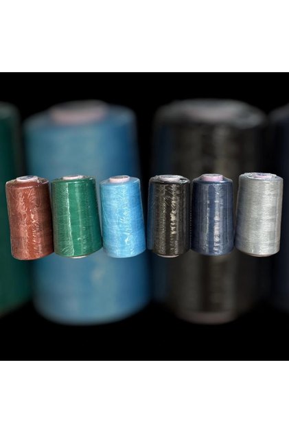 Ață de cusut colorată Oltalı, pachet de 6 (fyz1)