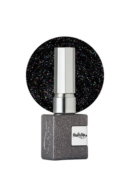 Oja Semipermanenta NAILSUP Infinity Silver cu Sclipici 046