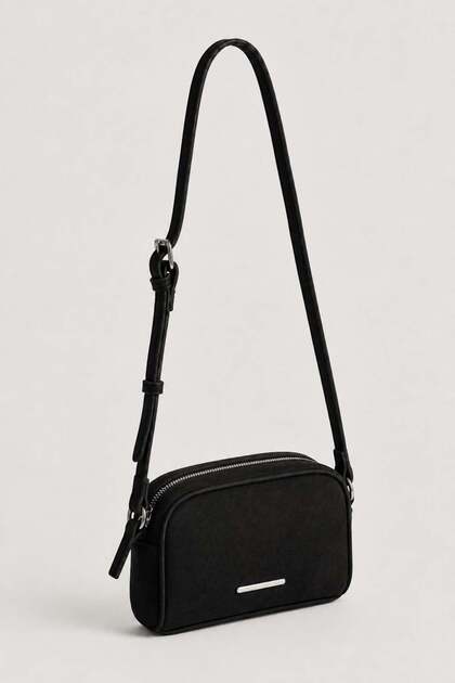 Black Suede Women's Crossbody Bag