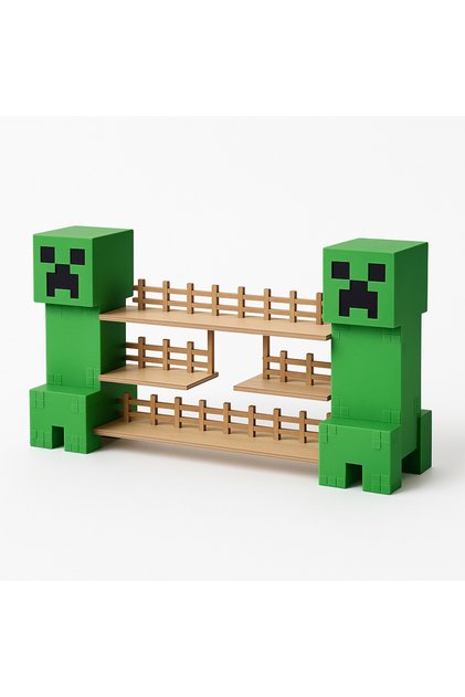 Minecraft Creeper Temalı Figür Standı - Oyun Severler İçin