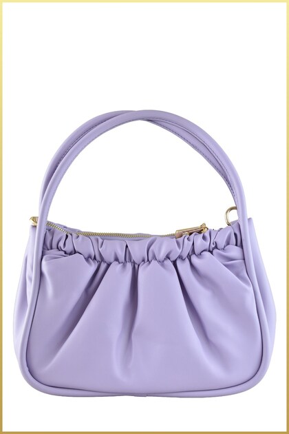 Sova Women's Drawstring Oval Hand and Shoulder Bag - Lilac