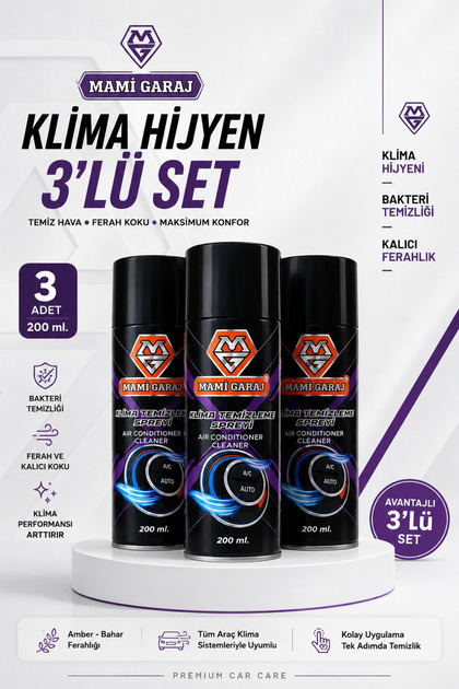MAMİ GARAJ Plastik Yenileyici Sprey 500 ML 3'lü Set – Trim ve
