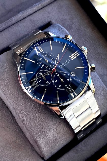 Men's Wristwatch 2 Years Warranty Steel Band Boxed Waterproof