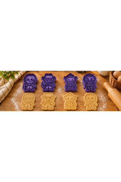 Halloween Horror Themed Cookie Mold Set