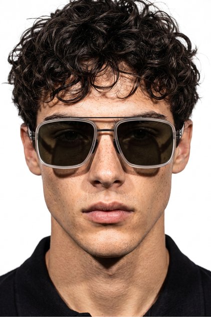 Cirelto Clear Green Men's Sunglasses