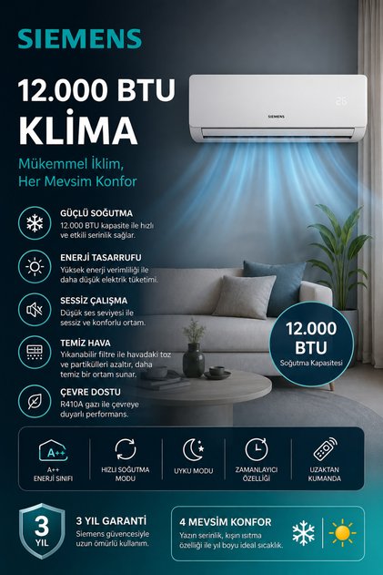 KLİMA AS12IVW32N AS12OVW32N