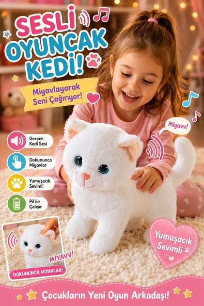 Sesli Peluş Kedi