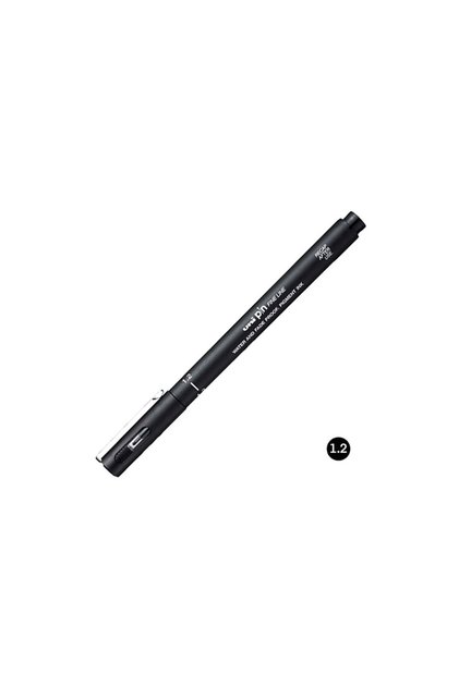 Uni Pin 1.2 Fine Line Acrylic Tip Pen Black Pin12-200