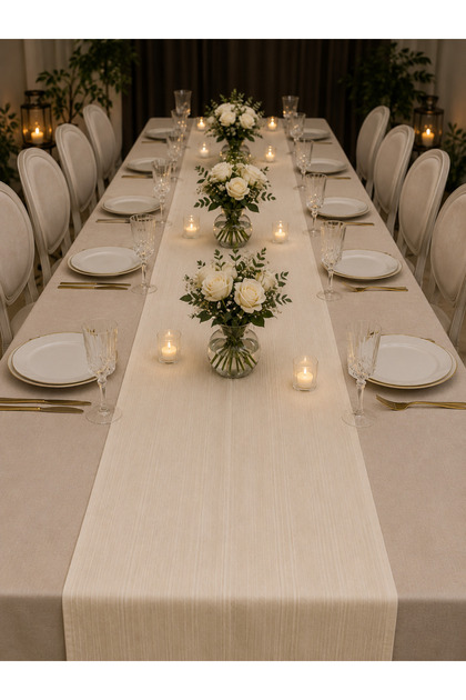 Chiffon Runner, Special Occasion, Celebration, Organization Tablecloth 75*190 cm (1 Piece)