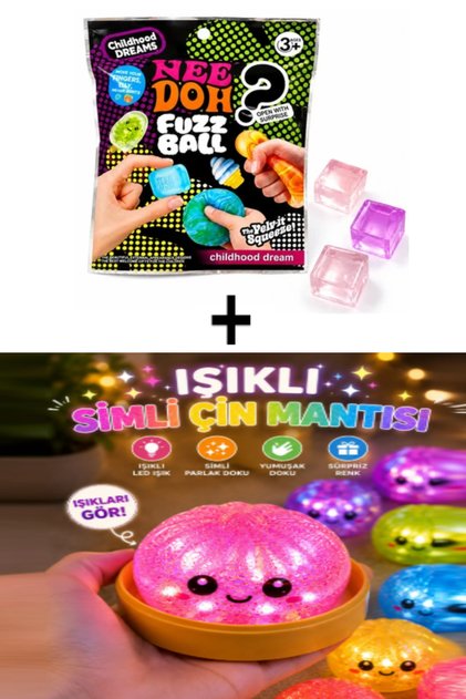 ✍︎. スクイーズ Pofika Needoh Squishy Süpriz Paket Mini 3'lü 1 Adet+Cin Mantısı