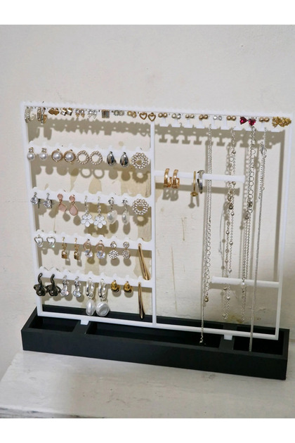 Jewelry Organizer Necklace Earrings Bracelet Ring Holder Jewelry Organizer Stand