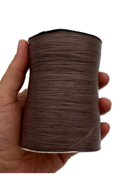 38 Numara Acı Kahve Renk Angel Soft Rafya, Saten Rafya 100 gr 200 Metre