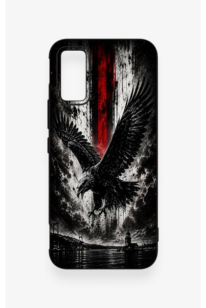 Infinix Gt 30 Pro Compatible Black Eagle Patterned Silicone Case