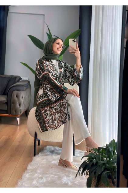 Motif Kimonp Yeşil