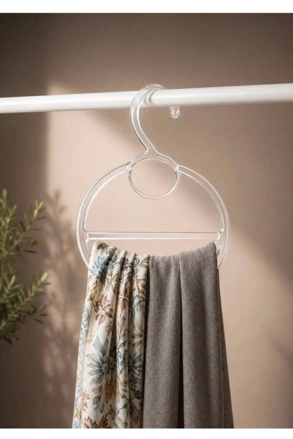 Shawl Scarf Hanger High Quality Transparent Closet Organizer | 25 Multi-Purpose Hangers