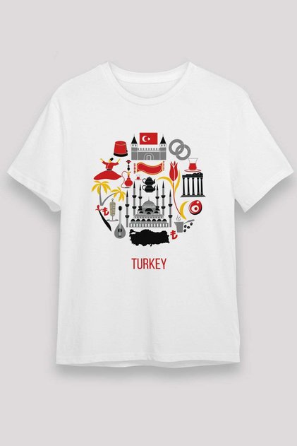 Turkey Themed Printed T-Shirt